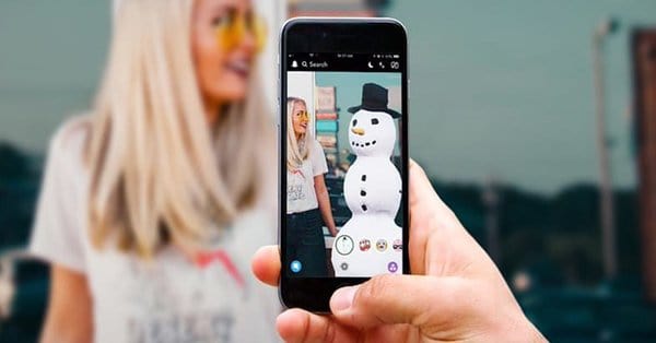 AR filter snapchat facebook